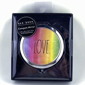 Rae Dunn Rainbow Love Compact Mirror
